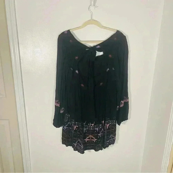 Free People Rhiannon Embroidered Mini Dress Medium - Picture 5 of 9